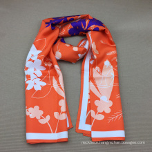 China Factory Silk Printed Square Ladies Scarf